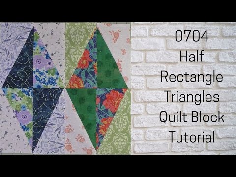 0704 Half Rectangle Triangles Free Quilt Block Tutorial | Block of the Day 2023 | Carol Thelen