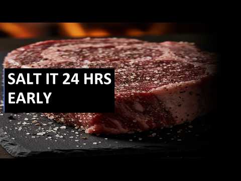 Dry Brine Secret: Salt Steak 24 Hours Early & Transform It