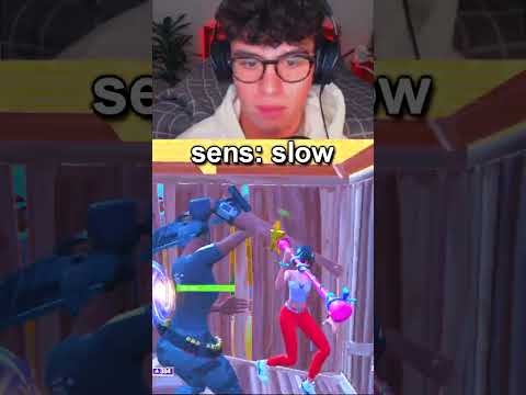Fortnite on a Slow VS Fast Sensitivity