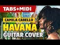 Camila Cabello - Havana (Acoustic Fingerstyle Guitar Cover with TAB and MIDI)