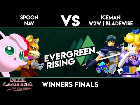 Evergreen Rising #5 - Spoon + Nav vs Iceman + Bladewise - Melee Winners Finals