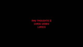 Raw Thoughts II Chris Webby Lyrics
