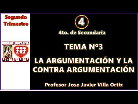Tema Nº3: Argumentación y contraargumentación Segundo Trimestre