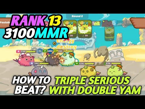 HOW TO BEAT TRIPLE PLANT? | RANK 13 3100MMR | BMP GAMEPLAY | AXIE INFINITY