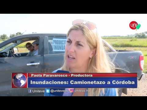 Inundaciones: Camionetazo a Córdoba