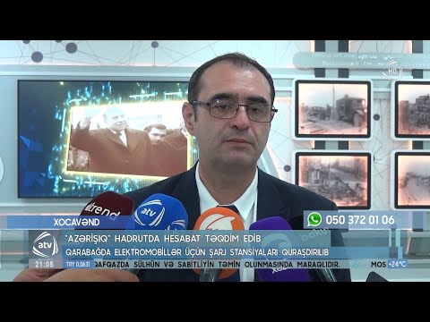 Qarabağda elektromobillər üçün şarj stansiyaları quraşdırılıb