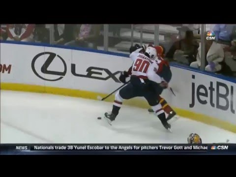 Tom WIlson Hit on Campbell - Game Misconduct Boarding