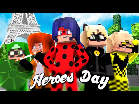 Minecraft Miraculous Ladybug - Minecraft MIRACULOUS The Movie 🐞 HEROES' DAY 🐞 Ladybug and Cat Noir in Minecraft / Animation