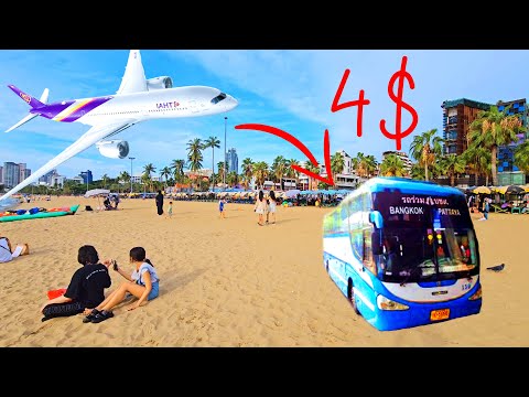 4$ Ônibus do aeroporto de Bangkok para Pattaya e Hua Hin - Viagem à Tailândia