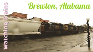 preview picture of video 'CSX in Brewton'
