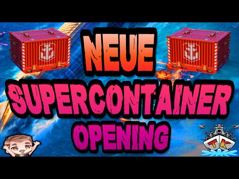 Wir öffnen die NEUEN SUPERCONTAINER 😱😱😱 "Container opening"⚓️ in World of Warships 🚢