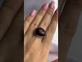 Серебряное кольцо с кошачьим глазом
