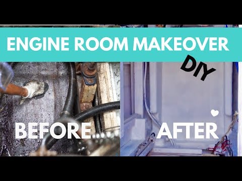 How to Fiberglass & Engine Room Makeover! (Sailing Nandji) Ep 120