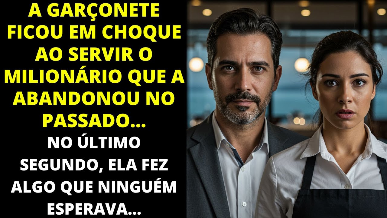 A GARÇONETE FICOU EM CHOQUE AO SERVIR O MILIONÁRIO QUE A ABANDONOU NO PASSADO...