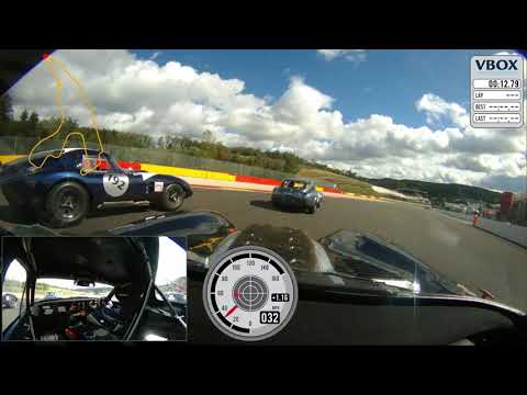 Thrilling pass in to Eau Rouge at Spa for the lead, TVR vs Shelby Daytona