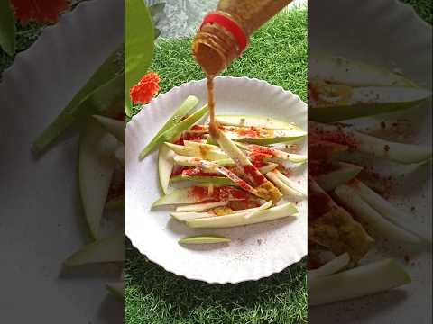 Raw Mango chat #shorts #shortsfeed #shortsviral #mangorecipe #mangochatni