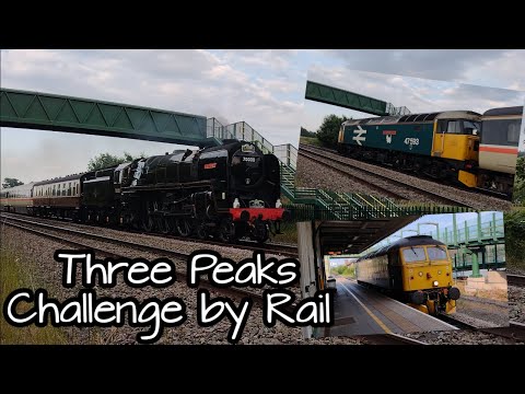 Prestatyn 15.06.2023 - Three Peaks Challenge by Rail 70000 Britannia 47593 Galloway Princess & 47614