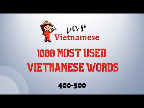 Vietnamese for Beginners | 1000 most used Vietnamese words | 500-500