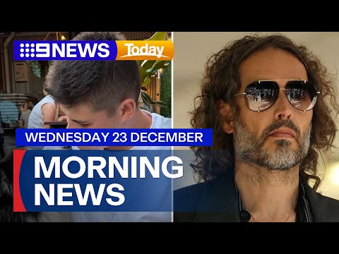 Russell Brand faces new sexual assault charges; Bondi police officers recover | 9 News Australia