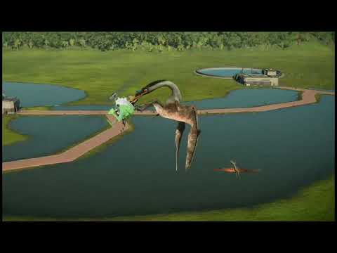 Quetzalcoatlus eats person inside helicopter! Jwe2