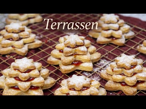 Terrassenplätzchen Rezept | Spitzbuben Rezept | Marmeladen Plätzchen