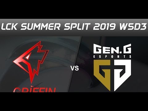 Griffin vs GenG | LCK Summer 2019 W5G1 | FULL GAME