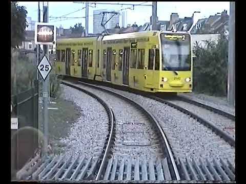 London Transport Croydon Tramlink 2000-Drivers Cab Ride View, Waddon Marsh to East Croydon Station