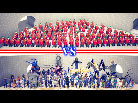 SECRET DLC TEAM vs PRESENT ELF TEAM - Totally Accurate Battle Simulator TABS