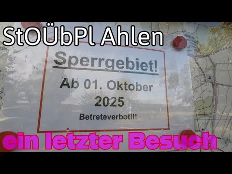 Ahlen military training area Bundeswehr restricted area