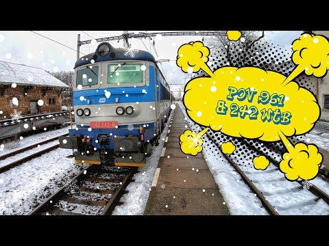 POV of Czech Train driver: Křenovice horní nádraží/Brno - Chrlice and back[4K]+English subtitles