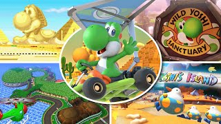 Every Yoshi Courses Evolution in Mario Kart Series (1996 - 2023)