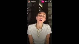 Miley Cyrus Space Boots on Instagram live