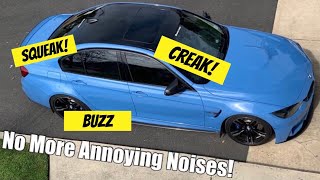 Fixing squeaks, rattles and pops in a BMW - a cheap, fast and effective DIY