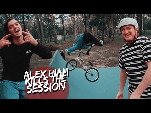 ALEX HIAM DESTROYS THE BACKYARD BMX SESSION