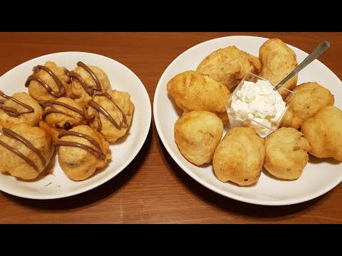 Crispelle farcite alla RICOTTA e  alla NUTELLA