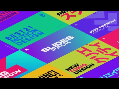 Apple Motion Template: Colorful Slides | FCPX & Motion