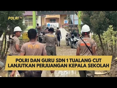 POLRI DAN GURU SDN 1 TUALANG CUT LANJUTKAN PERJUANGAN KEPALA SEKOLAH