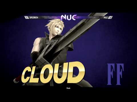 NUC18 - Splorch (Cloud) vs Mr. L (Peach, Diddy Kong)- pools - SSB4