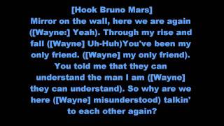 Lil wayne ft. Rick Ross &amp; Bruno Mars- Mirror Remix (lyrics)
