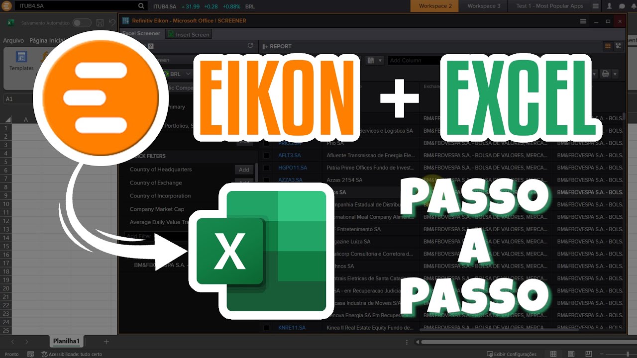 Como integrar a Refinitiv Eikon com o Excel para coletar dados com mais rapidez (2024)