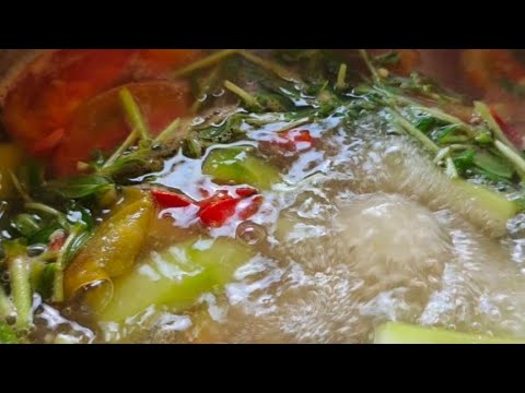 Cambodian sour soup with fish recipe - cooking so yummy