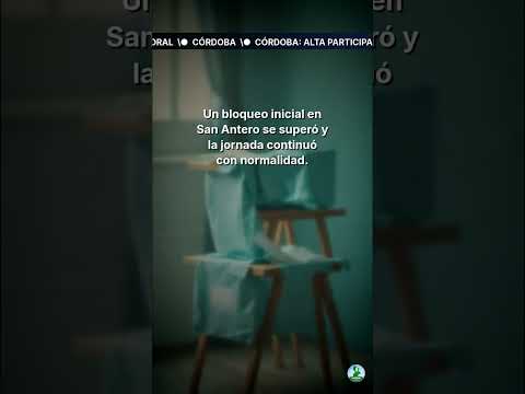 Córdoba: alta participación en jornada electoral