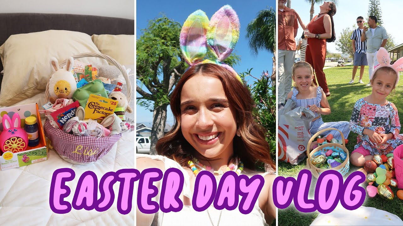 Easter day vlog (scavenger hunt, surprises, challenges) #easter #lisishops