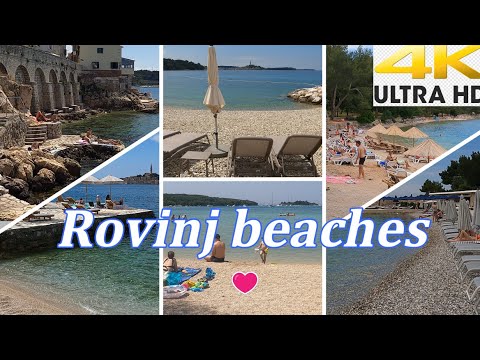 Rovinj Beaches 🏖️ Croatia [4K]