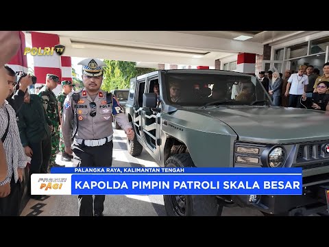 KAPOLDA KALTENG BERSAMA GUBERNUR GELAR PATROLI SKALA BESAR PASTIKAN SITUASI KONDUSIF