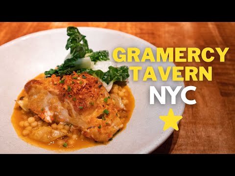 Eating at Gramercy Tavern. A Classic NYC Michelin Starred Restaurant