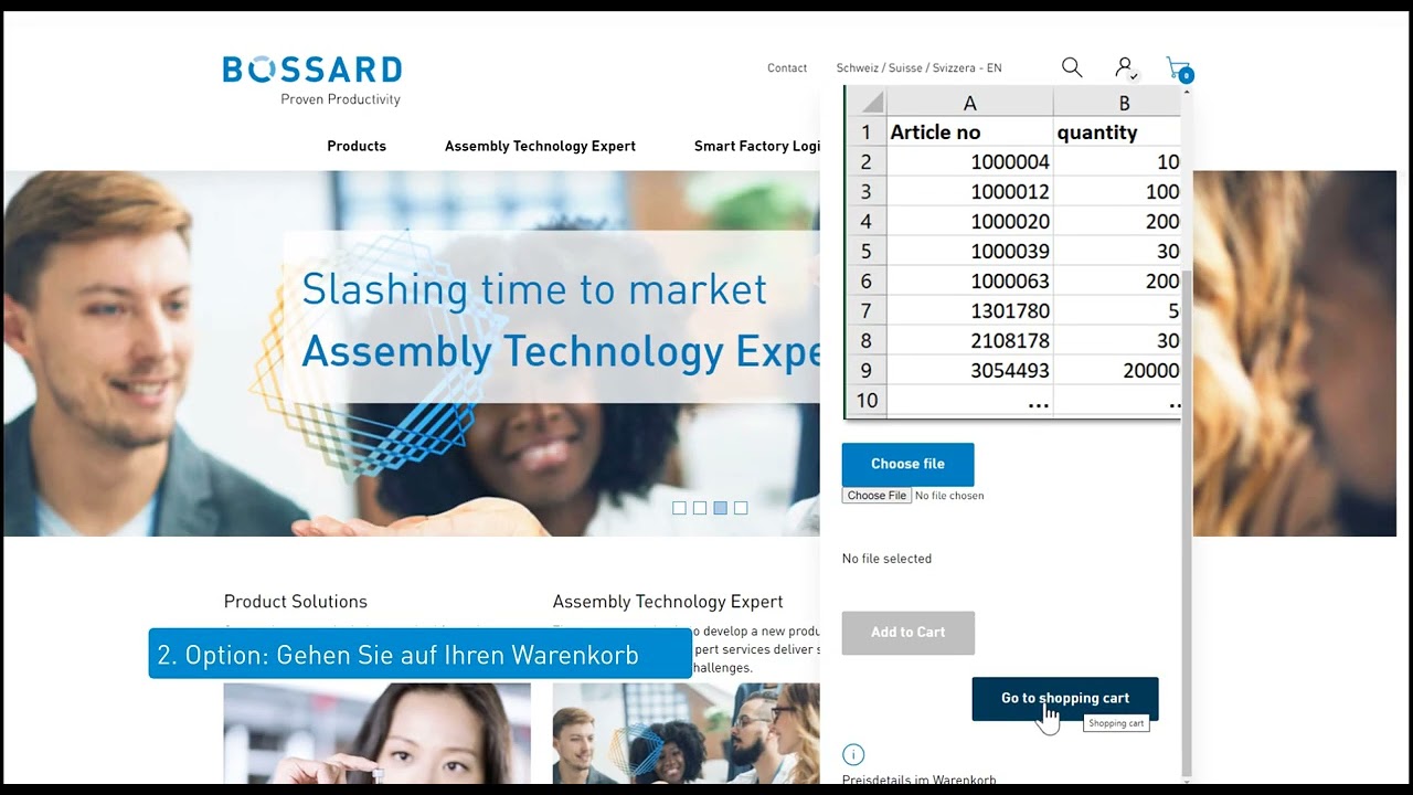 PS | eShop Help Center | Can I upload an order with an Excel upload