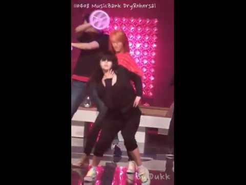 [Fancam] 110408 Hyuna - Mirror Mirror Rehearsal