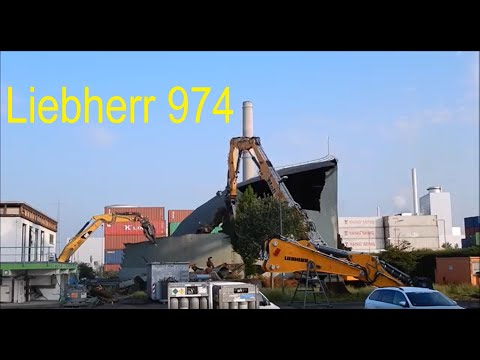 Excavator Liebherr 974 - demolition site