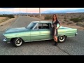 Dutch Girl Driving 1967 Nova Super Sport 